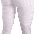 Miniatyrbilde 3 av 4: Berømte leggings, kvinners rumpe løftende yogabukser høye 01 hvite KLB