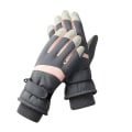 Miniatyrbild 1 av 6: Ski Snow Gloves Vinter Kallt Väder Vindtät Varm Snowboard Spo Grå Rosa KLB