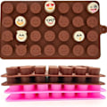Miniatyrbillede 1 af 7: Sødt Smiley Chokolade Silikoneforme Genanvendelige