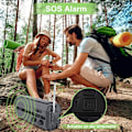Miniatyrbild 7 av 7: Bärbar solradio, AM/FM vevradio med uppladdningsbart 5000 mAh
