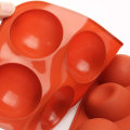 Miniatyrbillede 2 af 7: Medium kugleformet silikoneform, 4 pakker bageform til fremstilling af