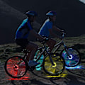 Miniatyrbillede 5 af 5: Genopladelige Cykelnavslys Vandtætte LED Egerlys 7 Farver KLB