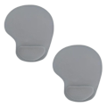 Miniatyrbild 1 av 5: 2-pack ergonomiska musmattor med bekvämt handledsstöd i grått