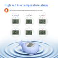 Miniatyrbild 3 av 4: Babybadtermometer, digital inomhusbadtermometer, badleksak med LED-larm