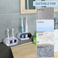 Miniatyrbild 5 av 5: Elektrisk tandborsthållare Set om 2,Dränerbar väggmonterad elektrisk tandborsthållare,Elektrisk tandborsthållare,Väggmontering B-