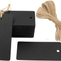 Pikkukuva 1 / 6: Lahjatagit, 100 kappaletta kraft-paperilappuja, 4,5 musta