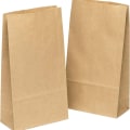 Miniatyrbilde 1 av 7: Papirposer 100 stk brune - 9 x 17 x 5,5 cm gaveposer brune poser