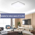 Miniatyrbilde 3 av 4: Ouyulong firkantet LED-taklampe, vanntett, IP54, naturlig hvitt taklys,
