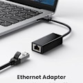 Miniatyrbilde 4 av 7: Ethernet-adapter USB 2.0 til 10 100 nettverk RJ45 LAN kablet svart