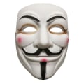 Miniatyrbild 1 av 8: Hacker Anonymous V som Vendetta vit KLB-mask för vuxna