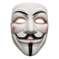 Miniatyrbillede 1 af 8: Voksenmaske Hacker Anonymous V Ligesom Vendetta Hvid KLB