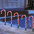 Miniatyrbillede 3 af 6: LED-julelys Julebelysning Sukkerstanglys Dekoration