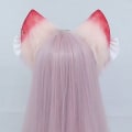 Miniatyrbilde 4 av 5: Jordbærrev Katt Lang Pels Ører Hår Hodeplagg Ulv Dyr Anime KLB