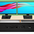 Miniatyrbild 5 av 7: Läderunderlägg för skrivbord, musmatta, kontorsunderlägg, svart