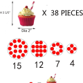 Pikkukuva 3 / 5: Cupcake-teline, nelikerroksinen pyöreä akryylinen cupcake-teline,