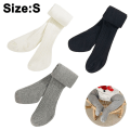 Miniatyrbilde 1 av 8: 3-pakning babytights - tykke strømpebukser for småbarn, jenter og gutter, hvit + svart + grå KLB