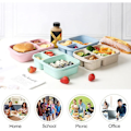 Miniatyrbilde 5 av 5: Lunchboks med rom for måltidsforberedelse for barn, plast, rosa