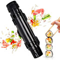 Miniatyrbillede 1 af 4: Sushi Maker (27*6cm Sort), Sushi Bazooka, DIY Sushi-fremstillingsmaskine Grøntsager, Kød, Rulle-værktøj, Køkken Tilbehør, Sushi Værktøj