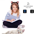 Miniatyrbilde 2 av 7: Trådløst Bluetooth-katteøre-headset med mikrofon og 7-farget LED