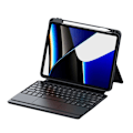 Miniatyrbilde 1 av 6: Janolty tastatur for nye iPad Pro 12.9 2021/2020/2018, QWERTZ belyst