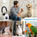 Miniatyrbillede 3 af 4: Kæledyrstræningsklikker med håndrem til hundetræning Hvid + Blå KLB