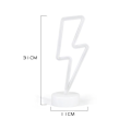 Miniatyrbillede 2 af 5: LED Blinkende Skilt Formet Dekorationslys Varmt Hvid