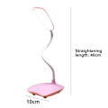 Miniatyrbillede 2 af 5: LED-opladningslampe til studerende, kontor, skrivebord, USB-lampe kan være lyserød
