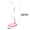 Pikkukuva 2 / 5: LED-laturilla varustettu opiskelijan työpöytälamppu USB-lampulla, voi olla vaaleanpunainen
