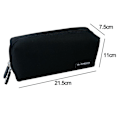 Miniatyrbillede 2 af 5: Studerende Stationery Pouch Bag Office Opbevaringsarrangør Mønt sort KLB