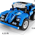 Miniatyrbild 5 av 6: STEM-byggleksaker 2 i 1 Pickup/Racing Model Fjärrkontrollbil KLB