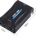 Pikkukuva 4 / 6: Scart-HDMI-muunnin, 1080P Scart-HDMI-ääni-videomuunnin, musta