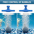 Miniatyrbild 3 av 4: (10-pack) Akvarieluftreglerventiler för 0,4 cm ID-luftslang Plast 1-vägs luftflödesregulatorer Réglable Blå slanganslutningar Luftpumptillbehör