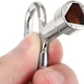 Miniatyrbilde 2 av 5: 4 stk. Metall Triangelnøkkel Verktøyskapnøkkel Nøkkel