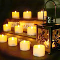 Miniatyrbillede 5 af 7: LED Teelys med Flammefri Lys og Timer [Pakke med 12, Varmt Hvid]