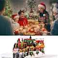 Miniatyrbild 5 av 5: Handgjord God Jul Pop Up-kort, Handgjord 3D Popup Stil 2
