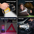 Miniatyrbillede 2 af 5: Ultra kraftig LED-lommelygte genopladelig lommelygte, stor superlys høj 6000 lumen lang rækkevidde, til husholdningscamping nødsituation KLB