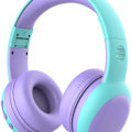 Pikkukuva 1 / 7: Lasten Bluetooth-kuulokkeet mikrofonilla, violetti