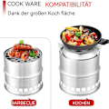 Miniatyrbillede 4 af 5: Multi Cooker Bærbar Camping Komfur Multi Cooker Udendørs Træ Komfur