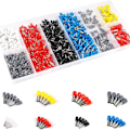 Miniatyrbillede 1 af 7: 1200 stk. crimp-ferrule-stik - isolerede kabel-pin-ender KLB