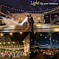 Miniatyrbild 7 av 7: LED-ljusslinga utomhus el, 10M ljusslinga utomhus glödlampor utanför med