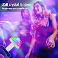Miniatyrbillede 7 af 8: Mini discokugle lys USB, discokugle LED festlampe stemmestyring disco