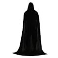 Miniatyrbillede 1 af 5: Unisex sort fuld længde hætte kappe kostume
