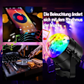 Miniatyrbillede 5 af 6: Discokugle Disco Lys LED Disco DJ Lampe 3W RGB Scenelys KLB