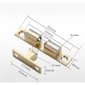 Miniatyrbilde 2 av 5: Kobberkulefangst Rullesnap Dobbelkulefangst med Skruer for Skap og Møbellukking (6 Stykker, 42mm) KLB
