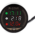Miniatyrbillede 3 af 8: 3 i 1 Voltmeter, Entweg 3 i 1 Motorcykel ATV Voltmeter + Elektronisk Ur +
