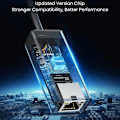 Miniatyrbilde 6 av 7: Ethernet-adapter USB 2.0 til 10 100 nettverk RJ45 LAN kablet svart