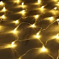 Miniatyrbillede 3 af 8: 96 LED lys net lys gardin fe lys varm hvid dekorativ lys indendørs KLB