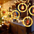 Miniatyrbild 7 av 7: Julgardin Ljusridå: USB-driven inomhusbelysning