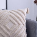 Miniatyrbillede 5 af 8: Dekorativ pudebetræk med kvastfrynser, Boho superbløde pudebetræk