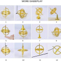 Miniatyrbillede 4 af 5: Gyroskop Metal Anti-Heavy Spinning Top Gyroskop Balance Legetøj KLB